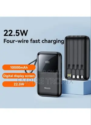 Yesido Yp71 10000mah 4-Cable Power Bank