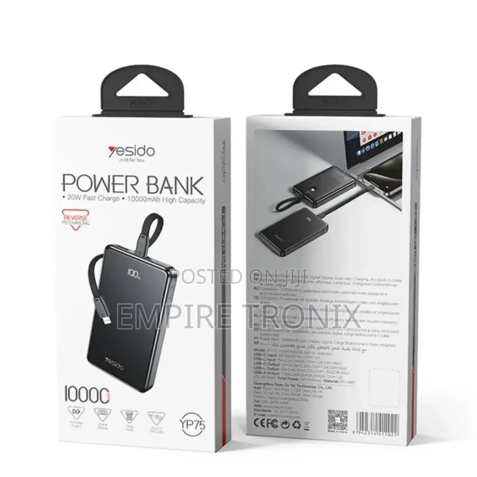 Yesido Yp75 10000mah 20w Power Bank