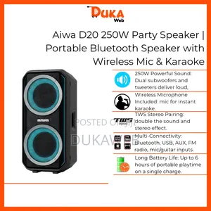 Aiwa D20 250w Portable Party Speaker
