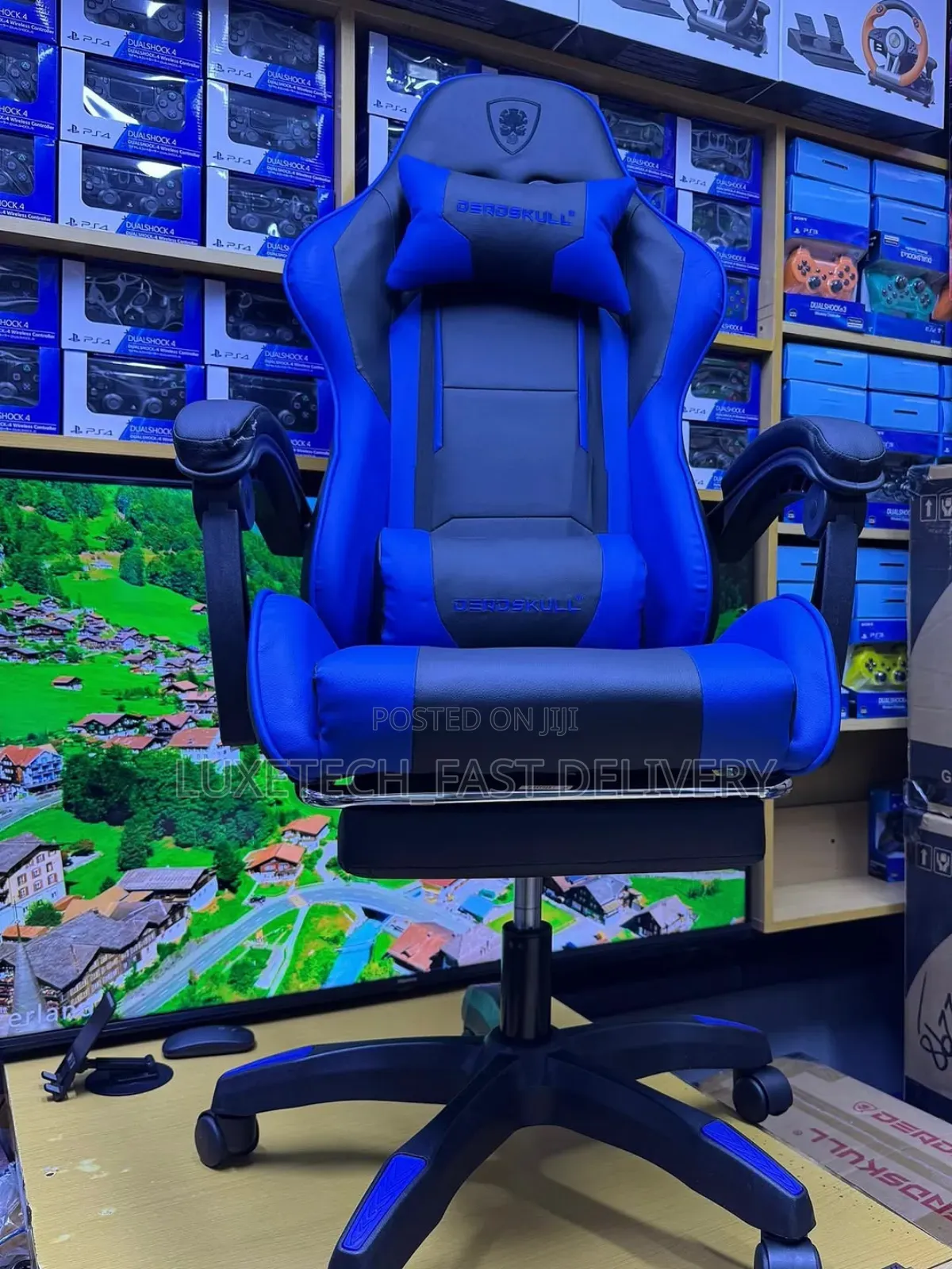 Universal Comfort Gaming Chair With Footrest