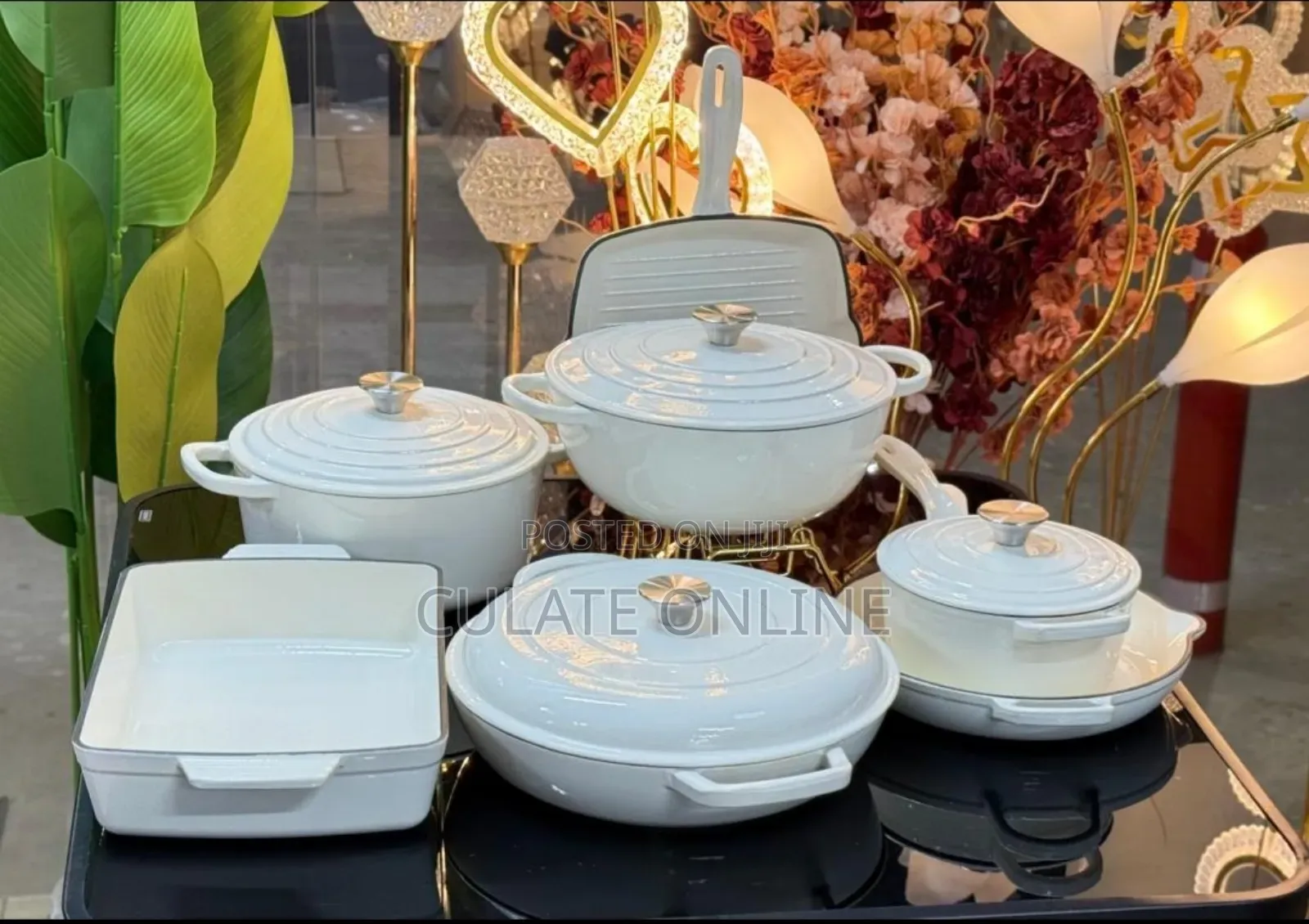 7pcs Cast Iron Non-Stick Cookware Set