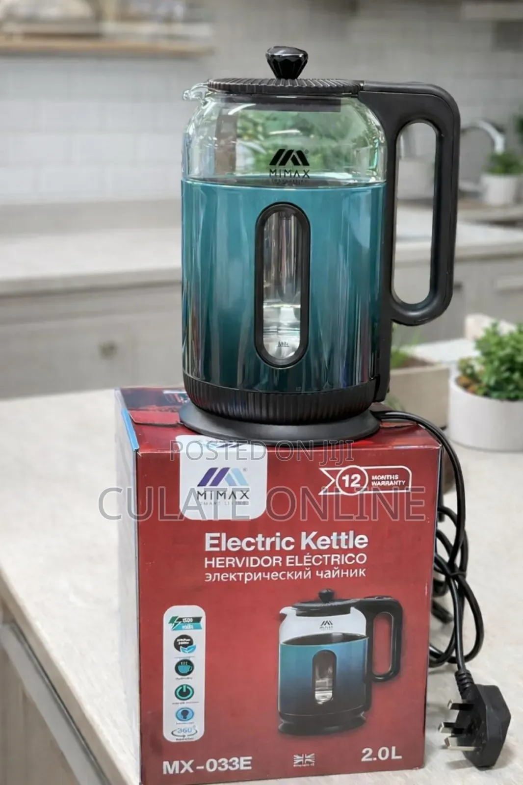 2ltrs Mimax Electric Water Kettle (Mx-033e)