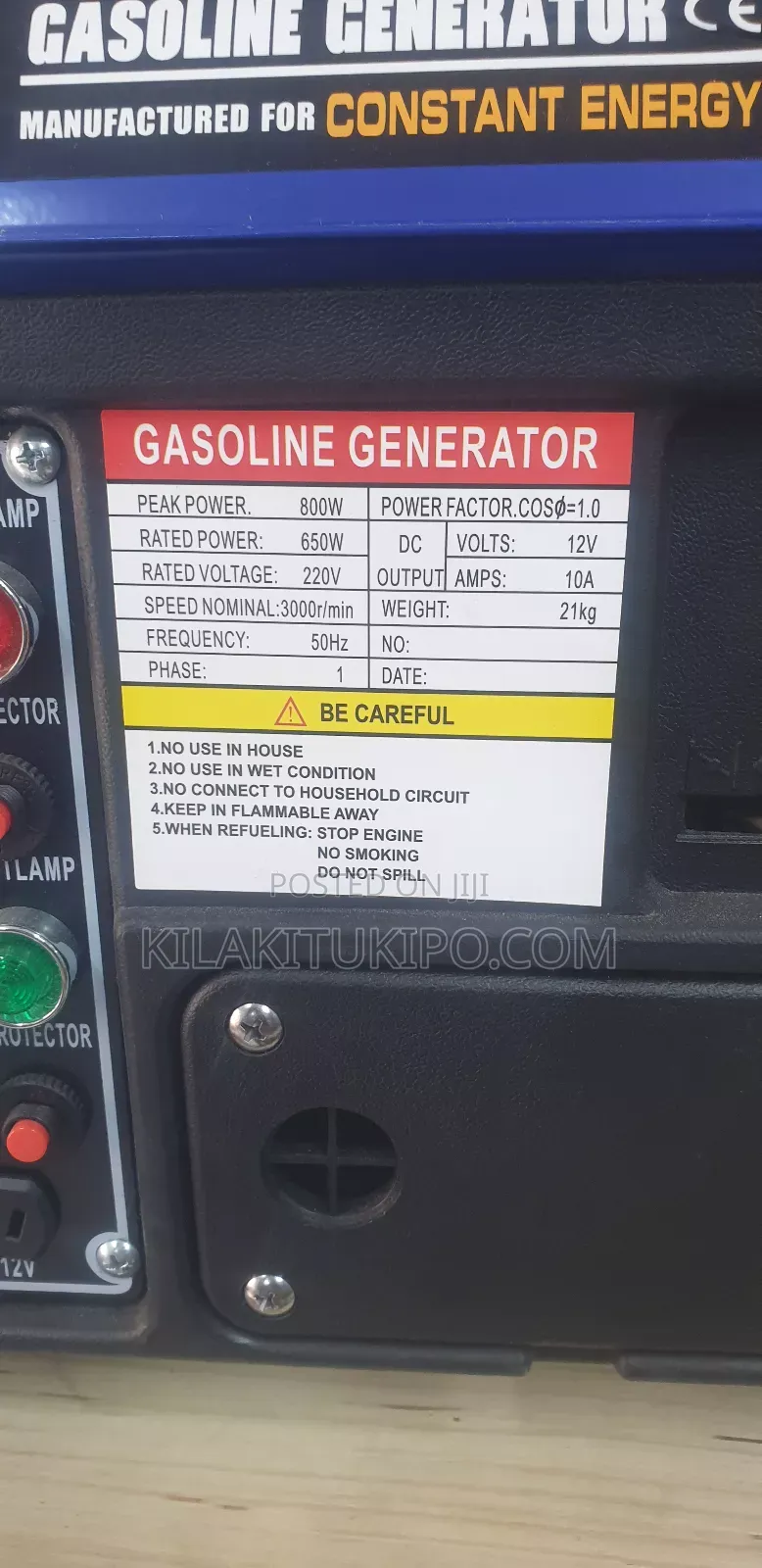 Dahfa 800w Gasoline Generator