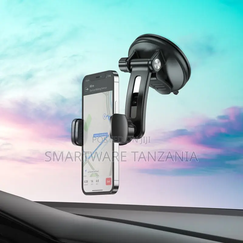 Hoco Ca111 Suction Cup Car Phone Mount One-hand Operation 360 Rotate