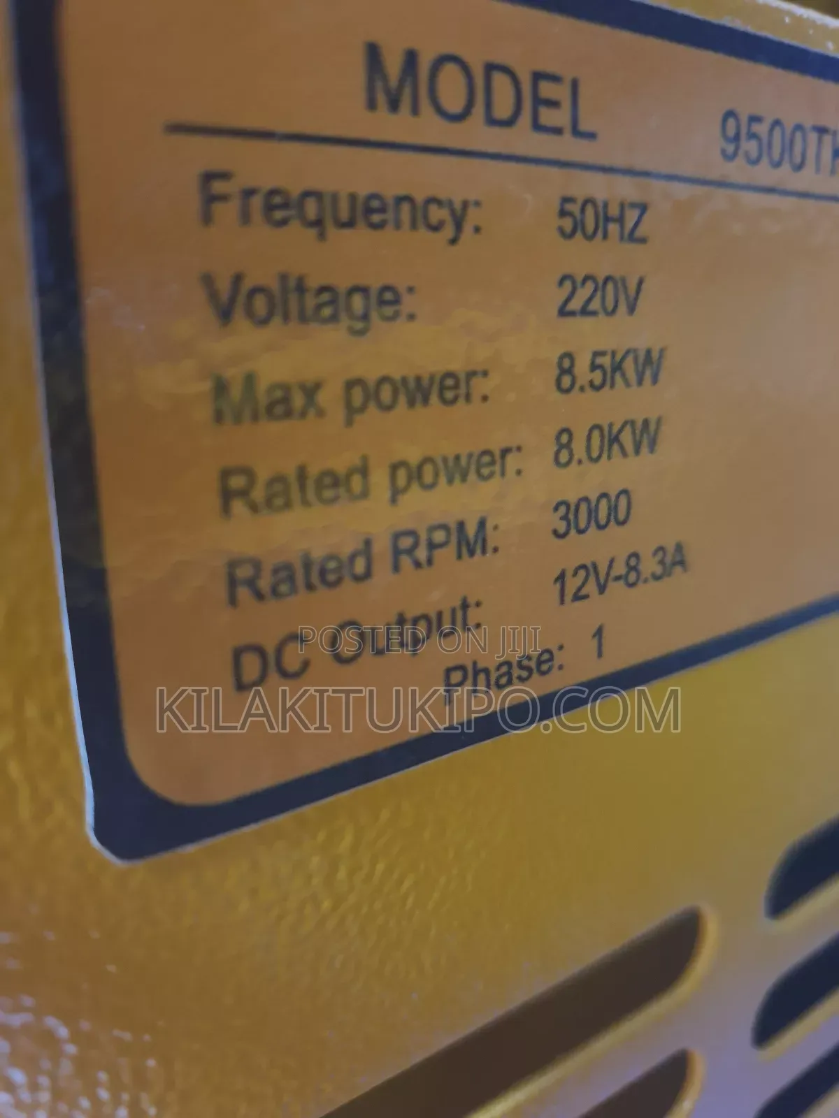 9500tk Japan Power 8.5kw Diesel Generator Silent