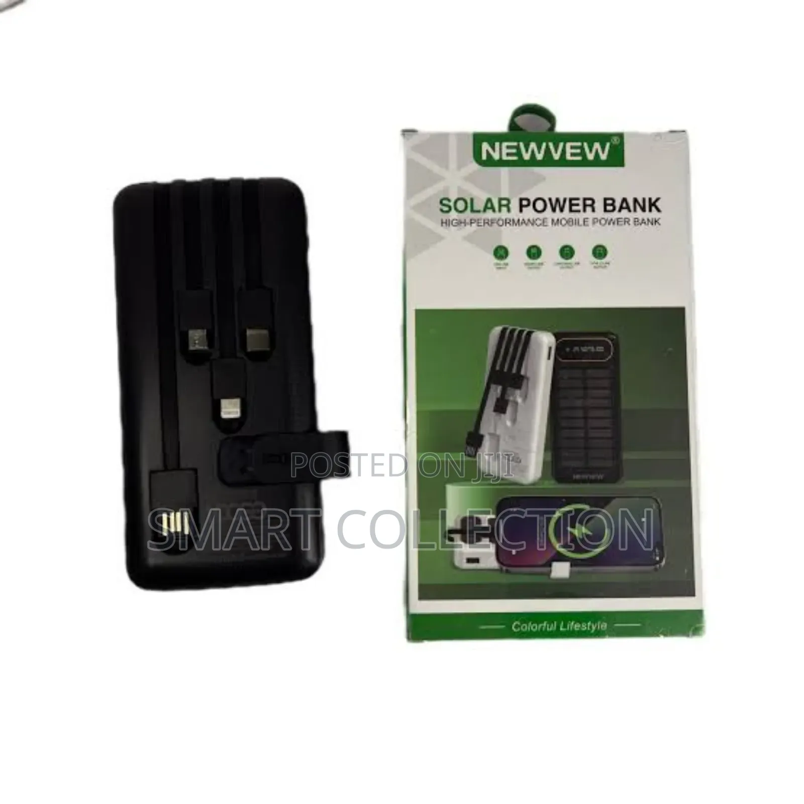 Newview 10,000 Mah High Performance Solar Powered Powerbank