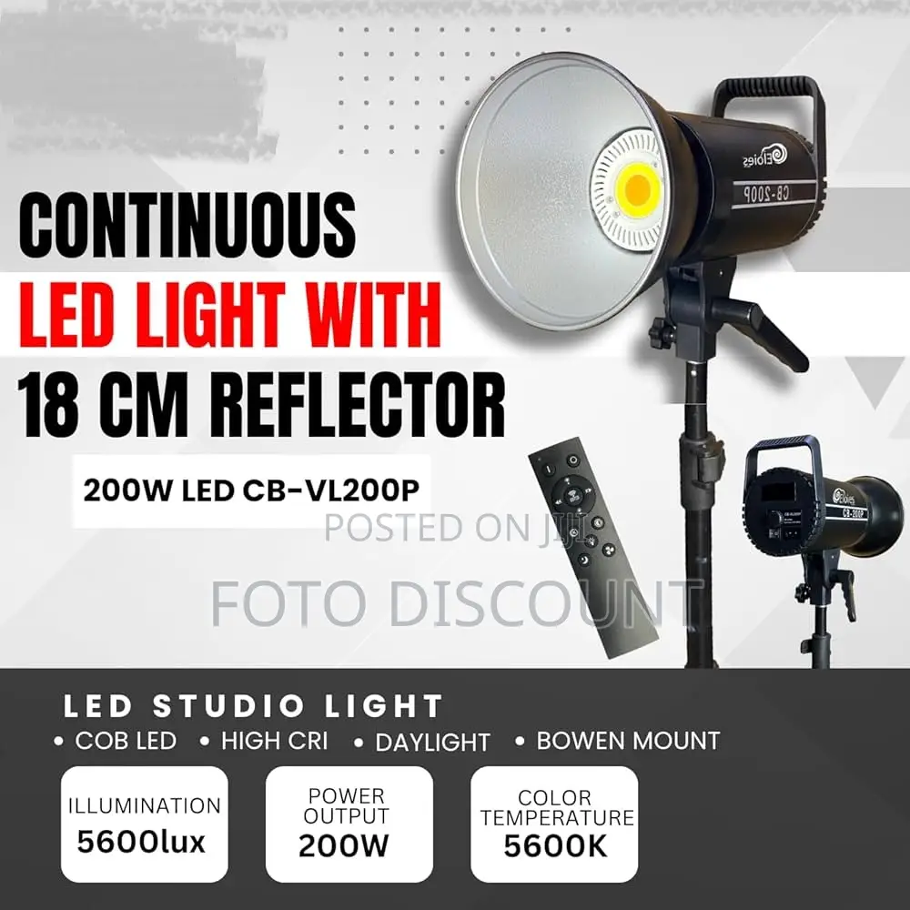 Led Cb-Vl200p Studio Photo Video Light
