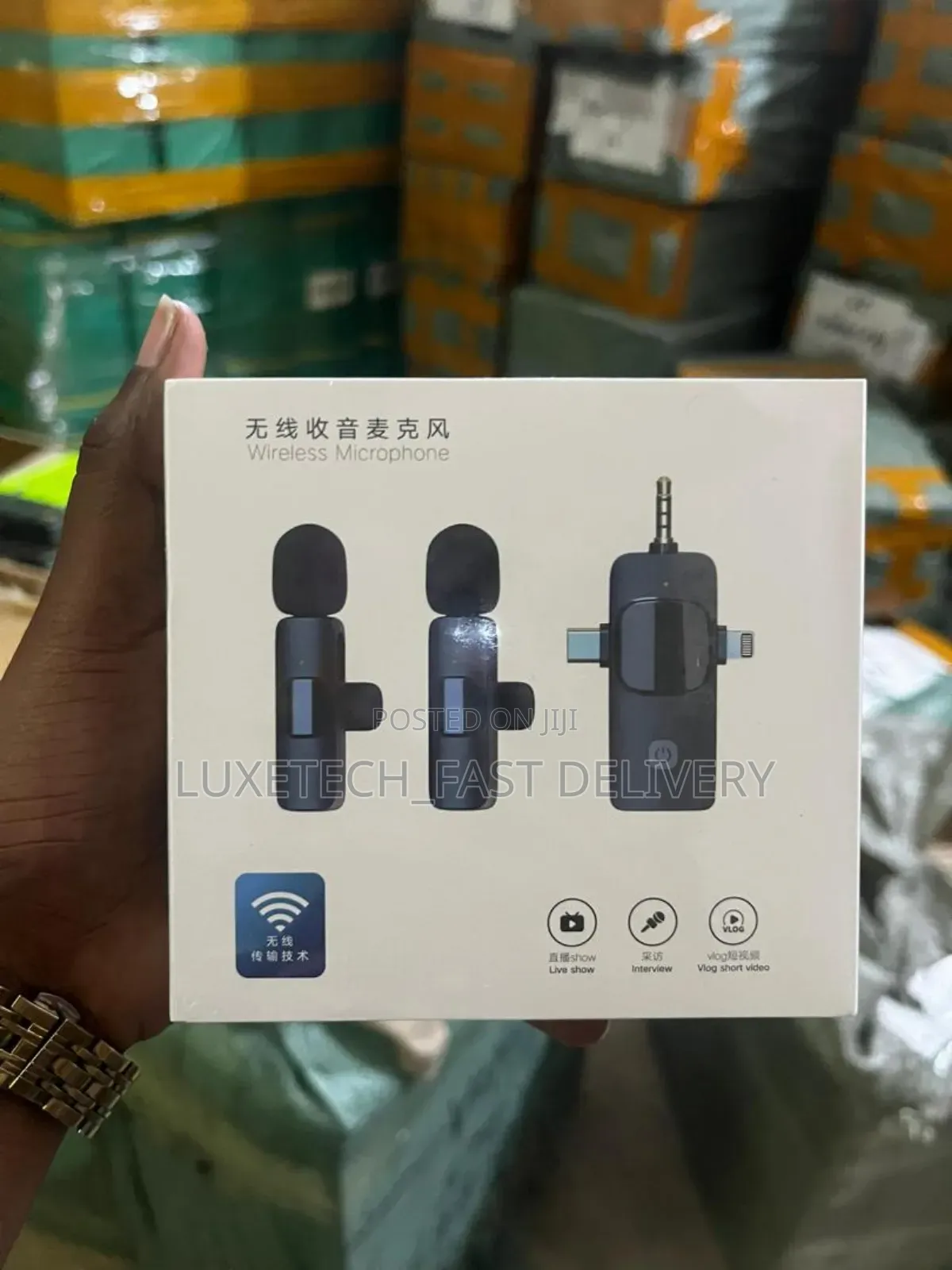  3-in-1 Wireless Lavalier Microphone Set Original