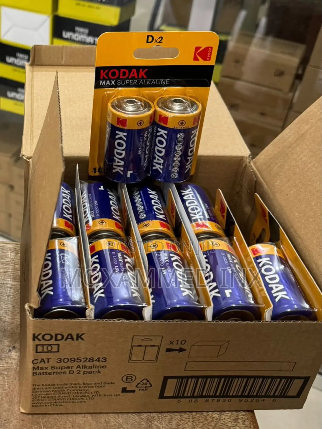 Original Kodak Type D Batteries Max Super Alkaline Box 10pairs