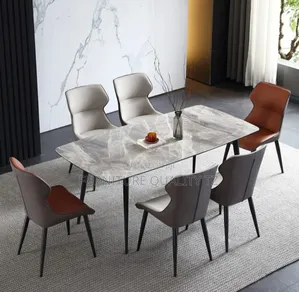 Dining Table Marble 6chair