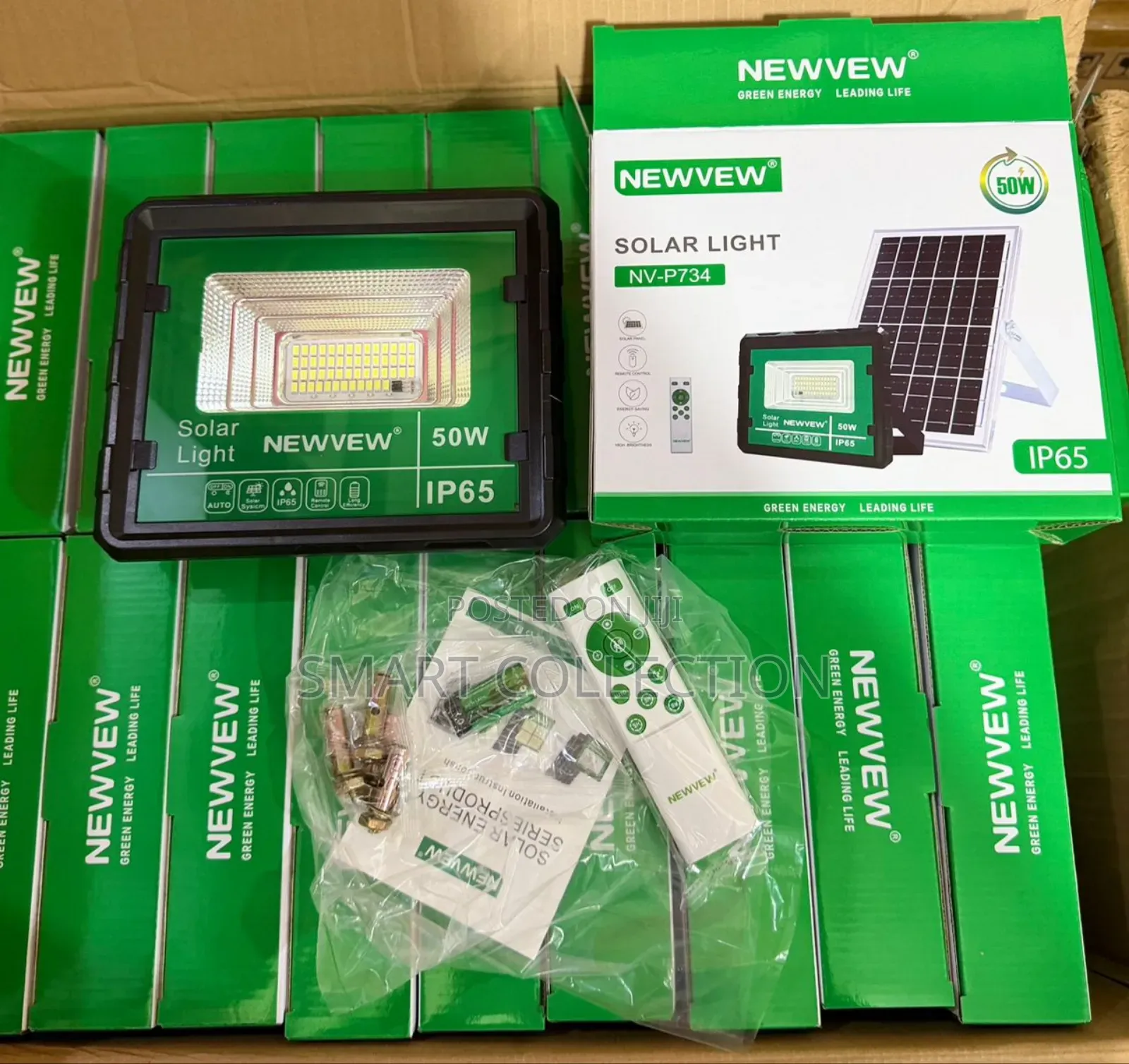 50w Solar Light Kit With Panel Remote Control
