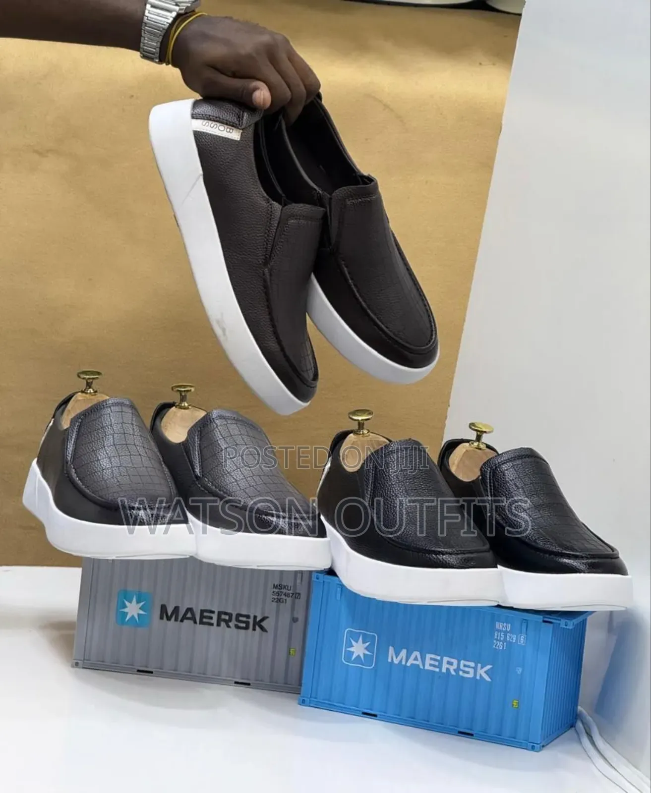 Men's Leather Shoes Za Well Hb
