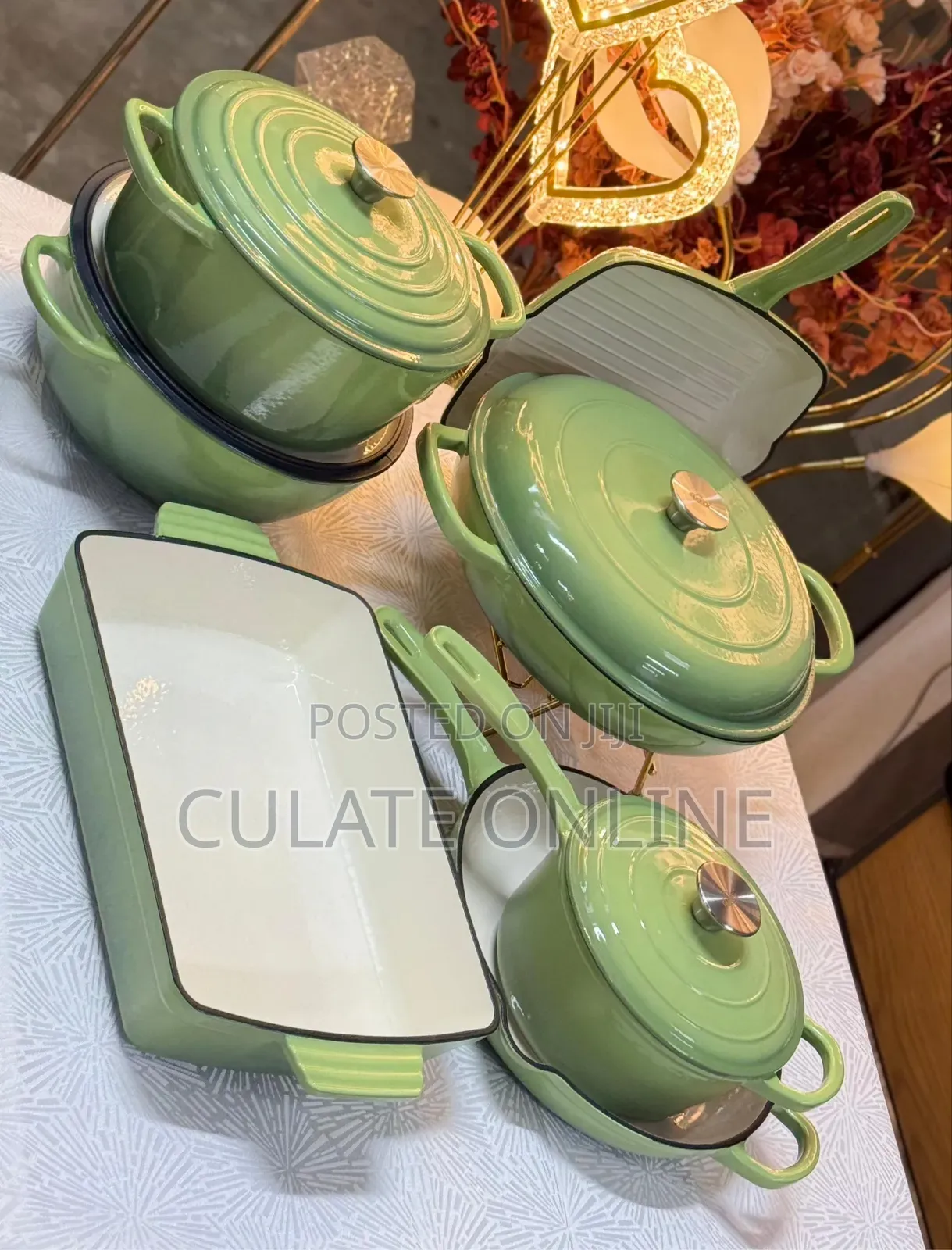 7pcs Cast Iron Non-Stick Cookware Set