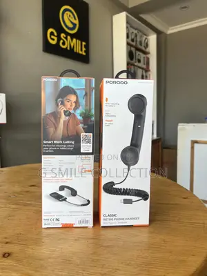 Porodo Classic Retro Phone Handset With Type-C Connector