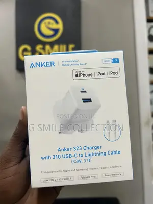 Anker 323 Charger With 310 Usb-C to Lightning Cable (33w, 3 Ft)