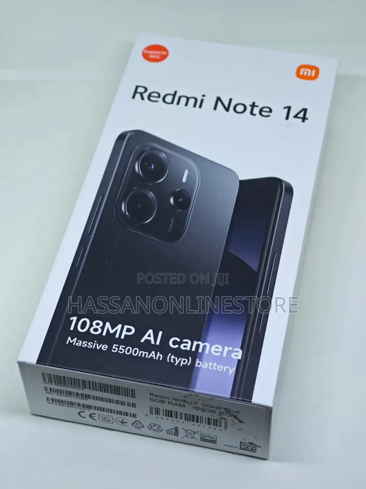 New Xiaomi Redmi Note 14 4G 128 GB Black