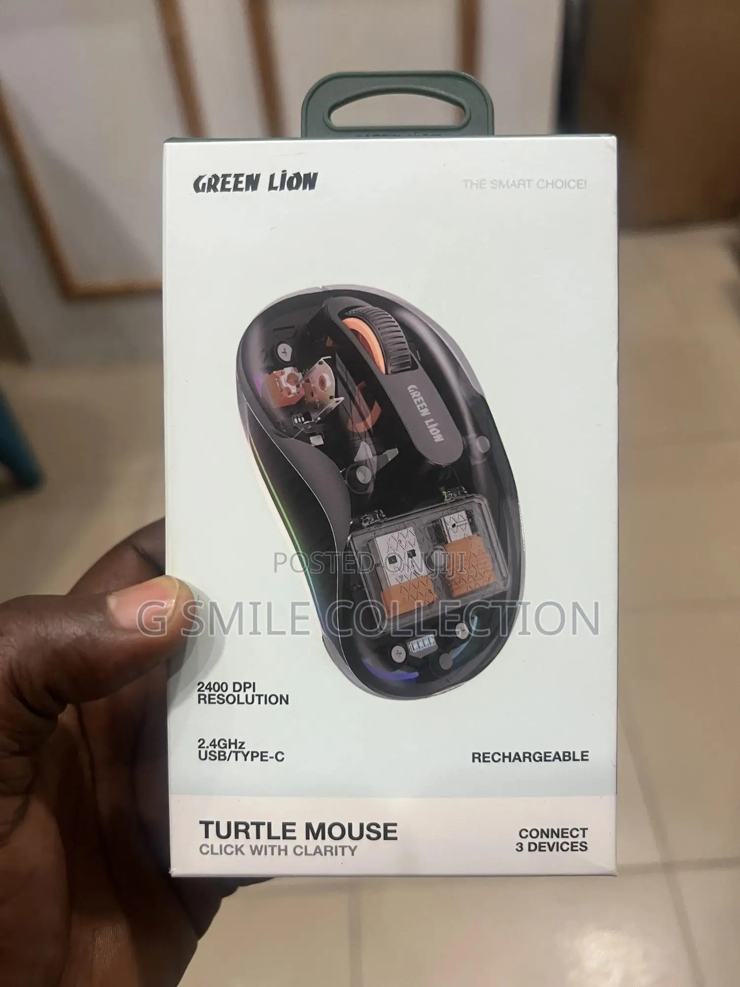 The Green Lion Turtle Wireless Mouse