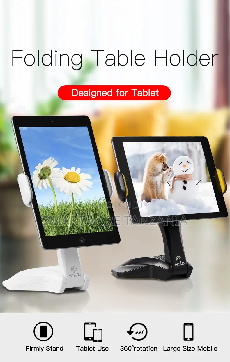 Yesido Tablet Holder C2 Adjustable Desktop Stand Universal iPad Mount