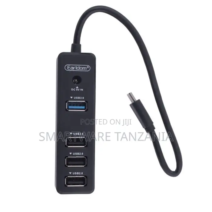 Earldom 4 In 1 Usb Hub Type-c Adapter Multi-port Hub08 Usb 3.0 2.0