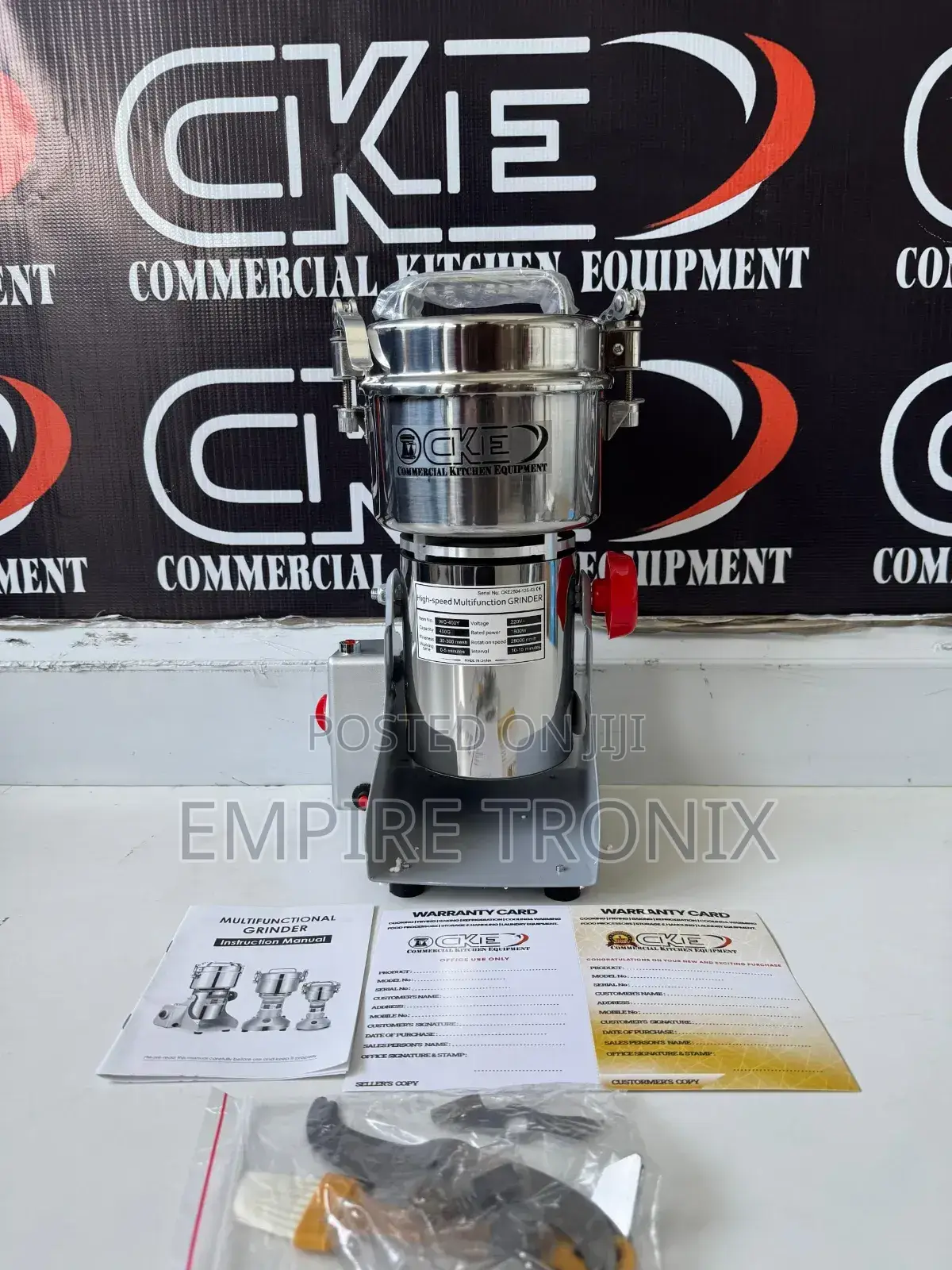 Wg-400y 400g Commercial Spice Grinder 1.8kw