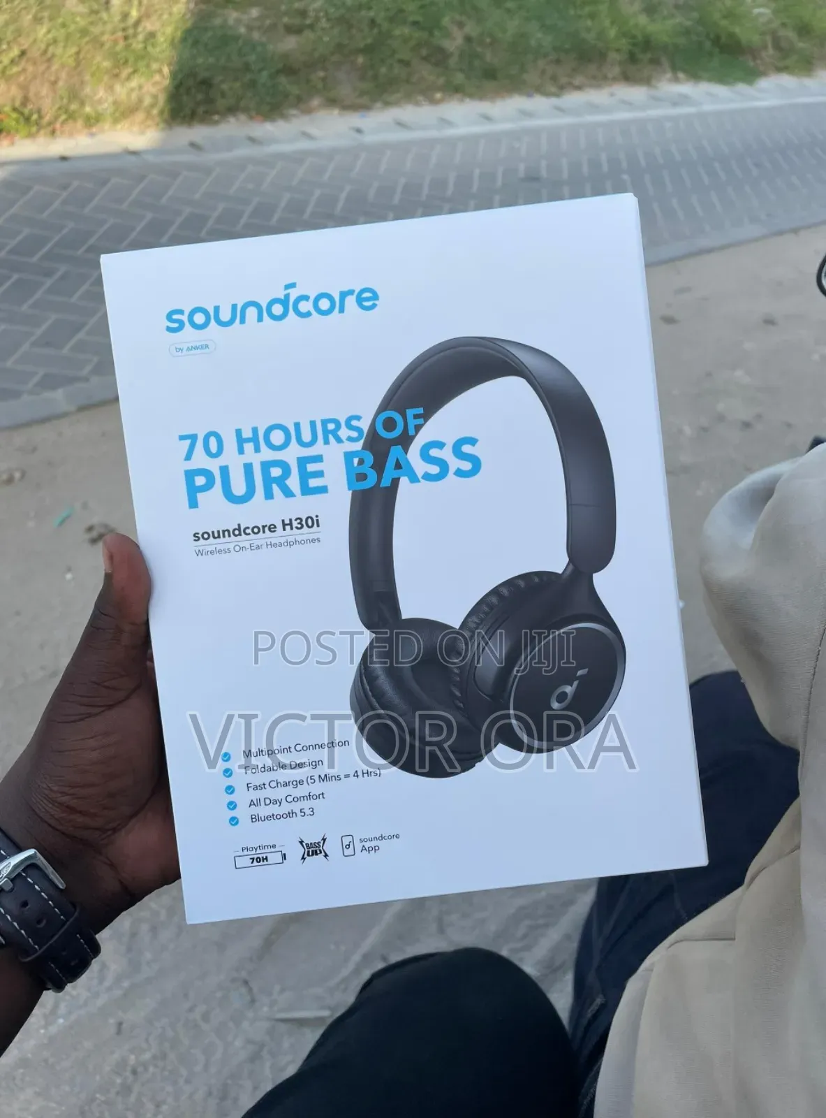 70 Hours Playtime Soundcore Headphones - Anc (Original)