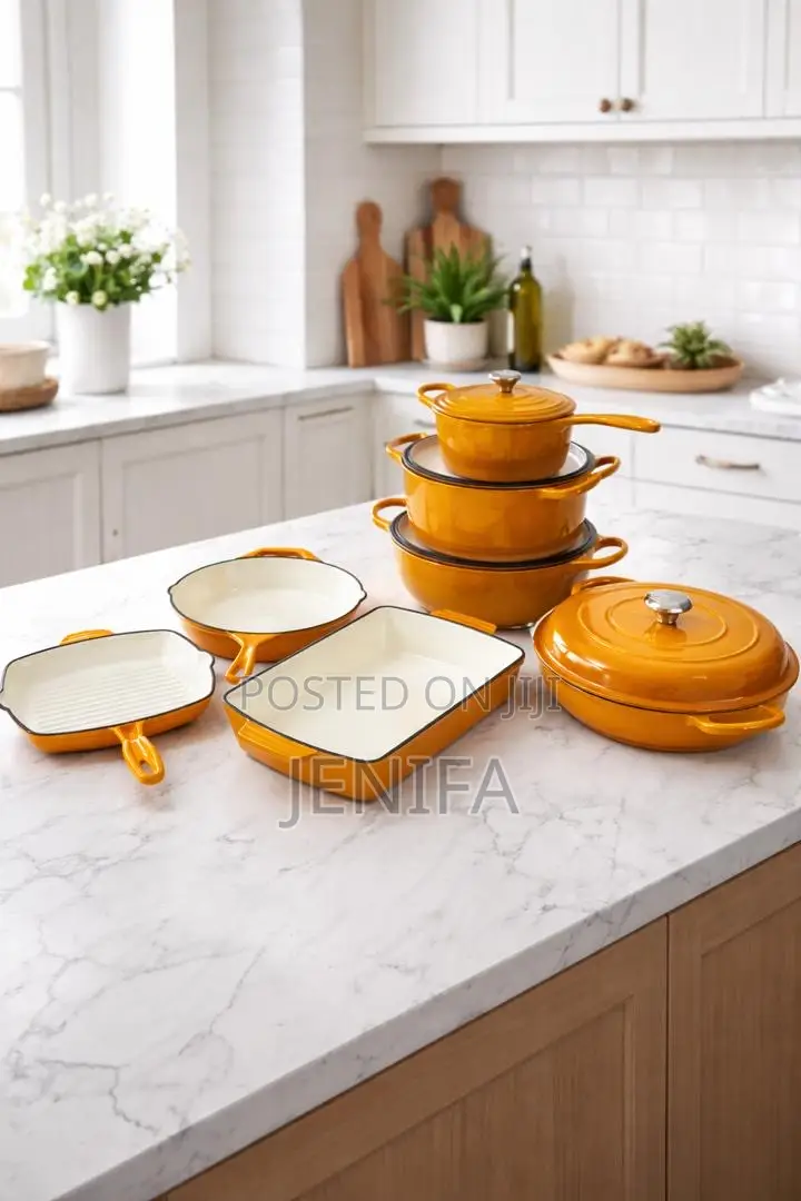 Cast Iron Non Stick Cookware 7 PCS