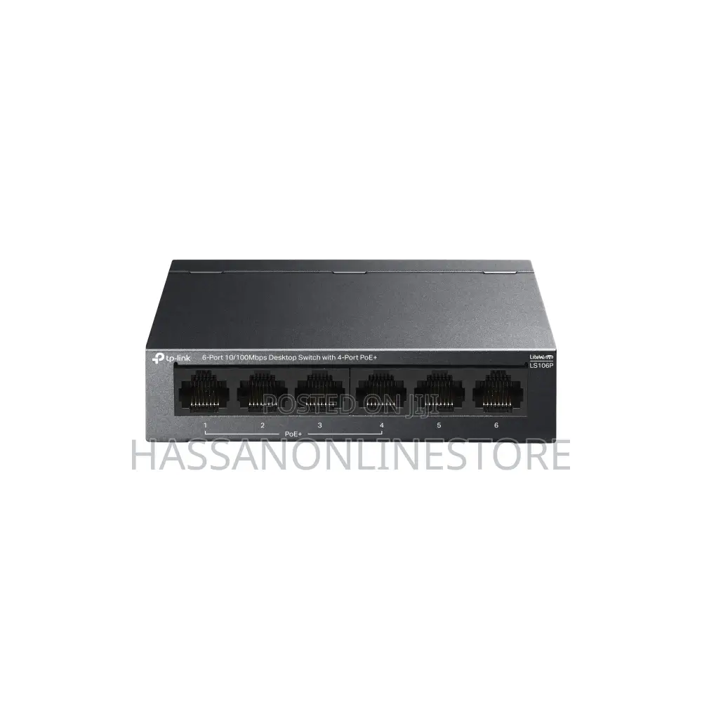 Tp-Link Ls106p 6-Port 10/100mbps Desktop Switch With 4-Port Poe+