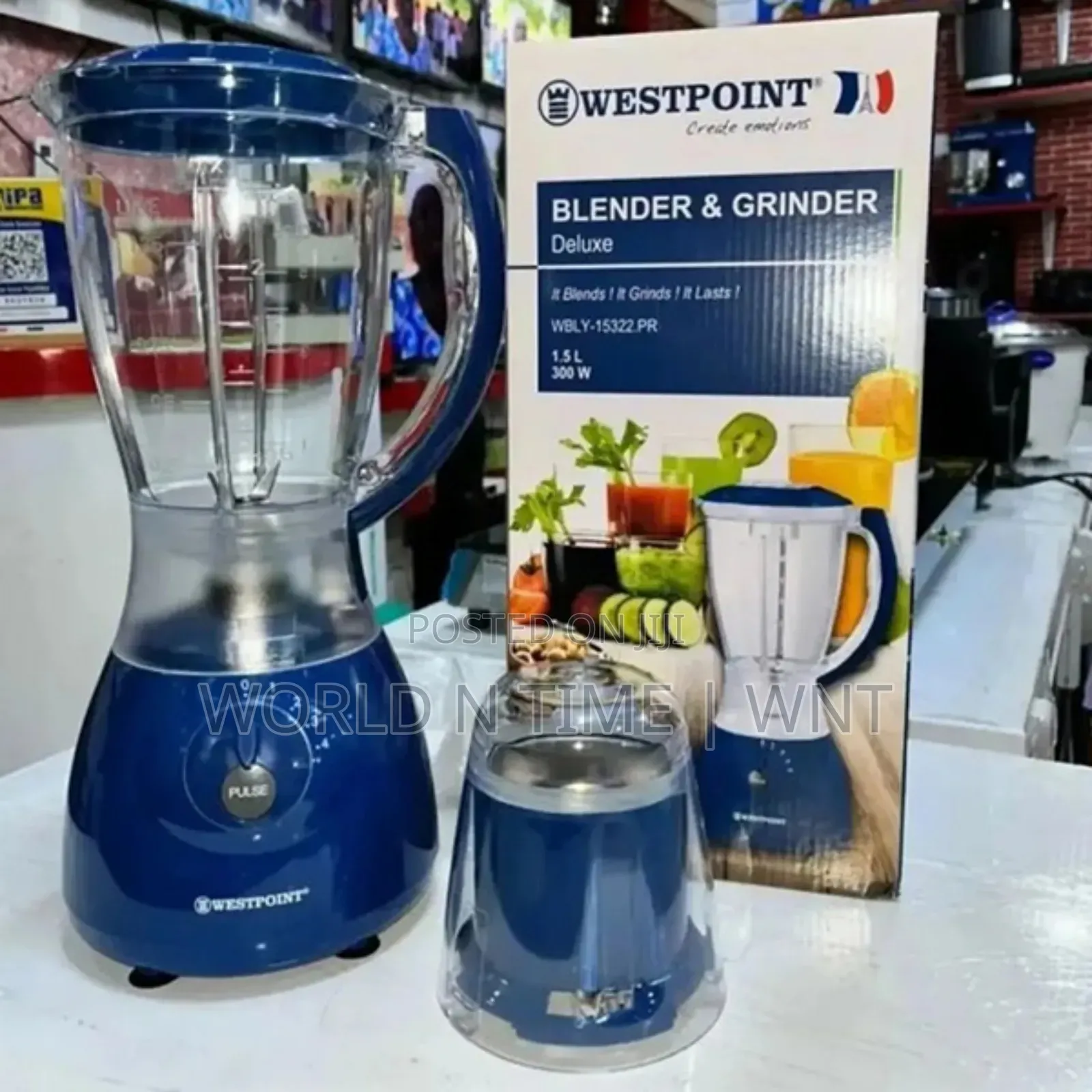 Westpoint Blender 1.5l Plastic Jar 300w With Mill Wbly-15322.Pr