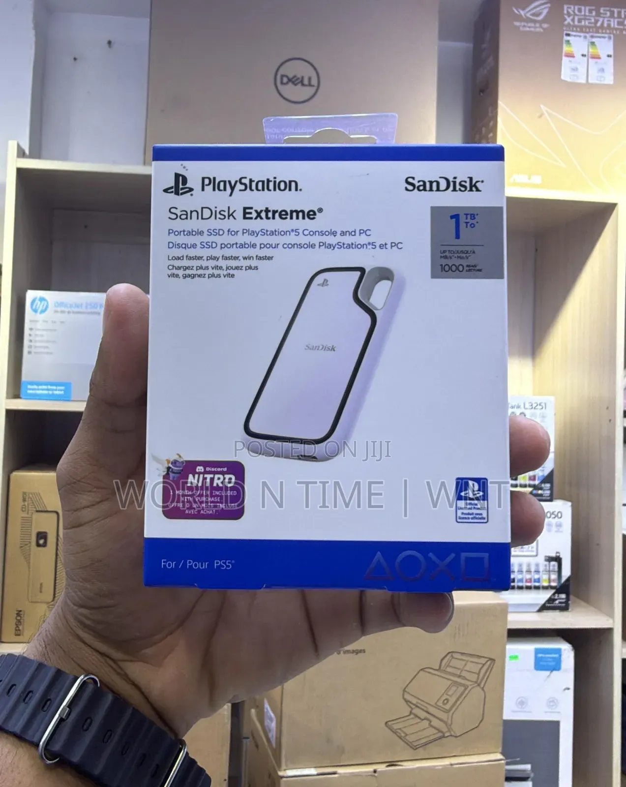 1tb Sandisk Extreme Portable SSD for Playstation Console and Pc