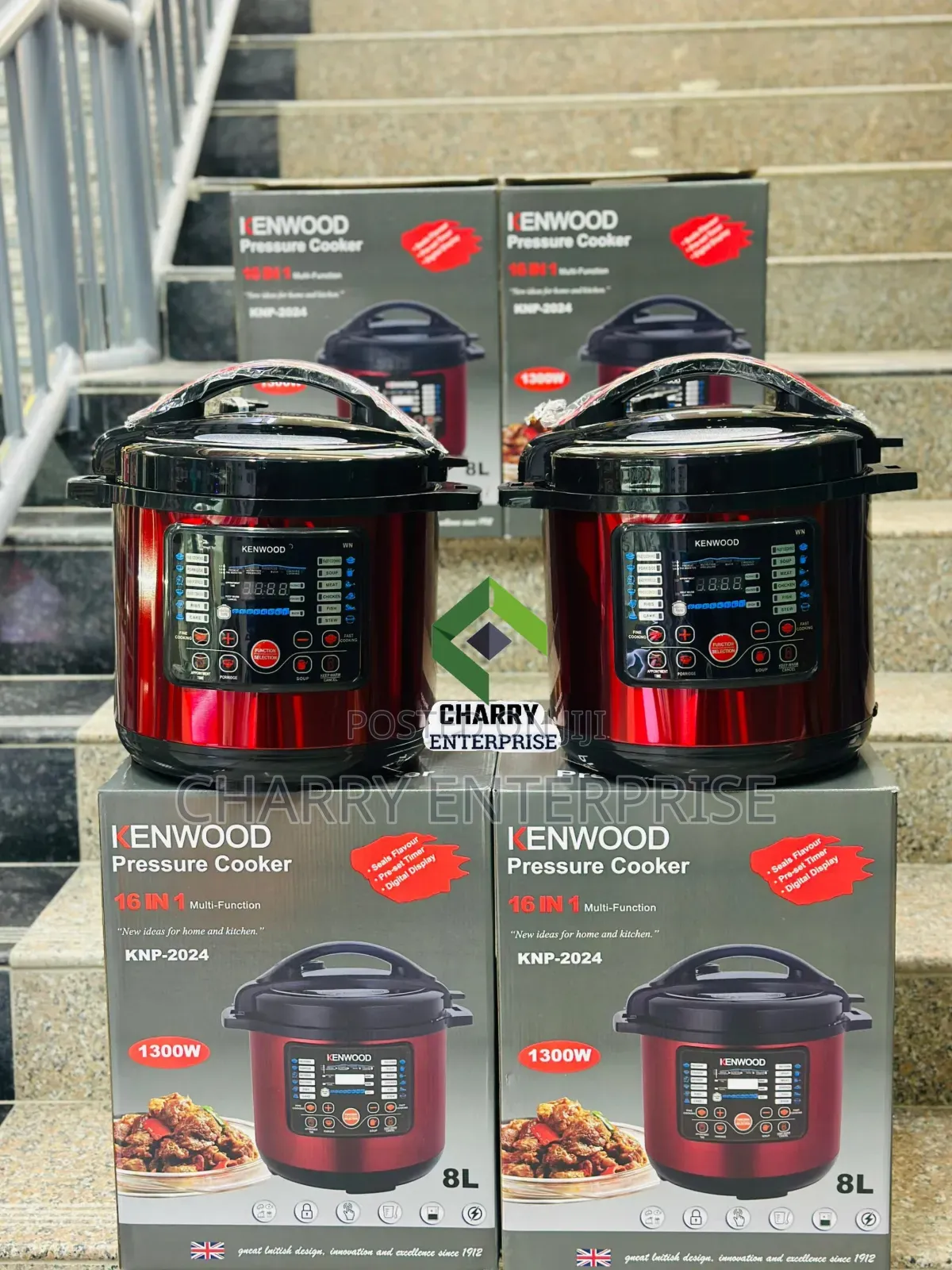 Original 16 in 1 Digital Kenwood Pressure Cooker Made in Uk 8l 1300w