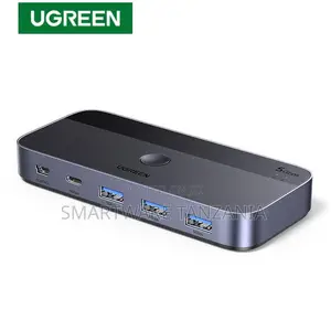 Ugreen Usb 3.0 KVM Switch 2 Pc 4-Port Usb-C Share Keyboard Mouse Hub