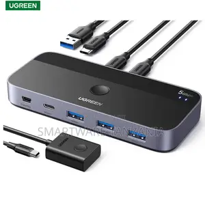 Ugreen Usb Switch 2 Pc Share 4 Usb Ports Selector Keyboard Mouse a/C