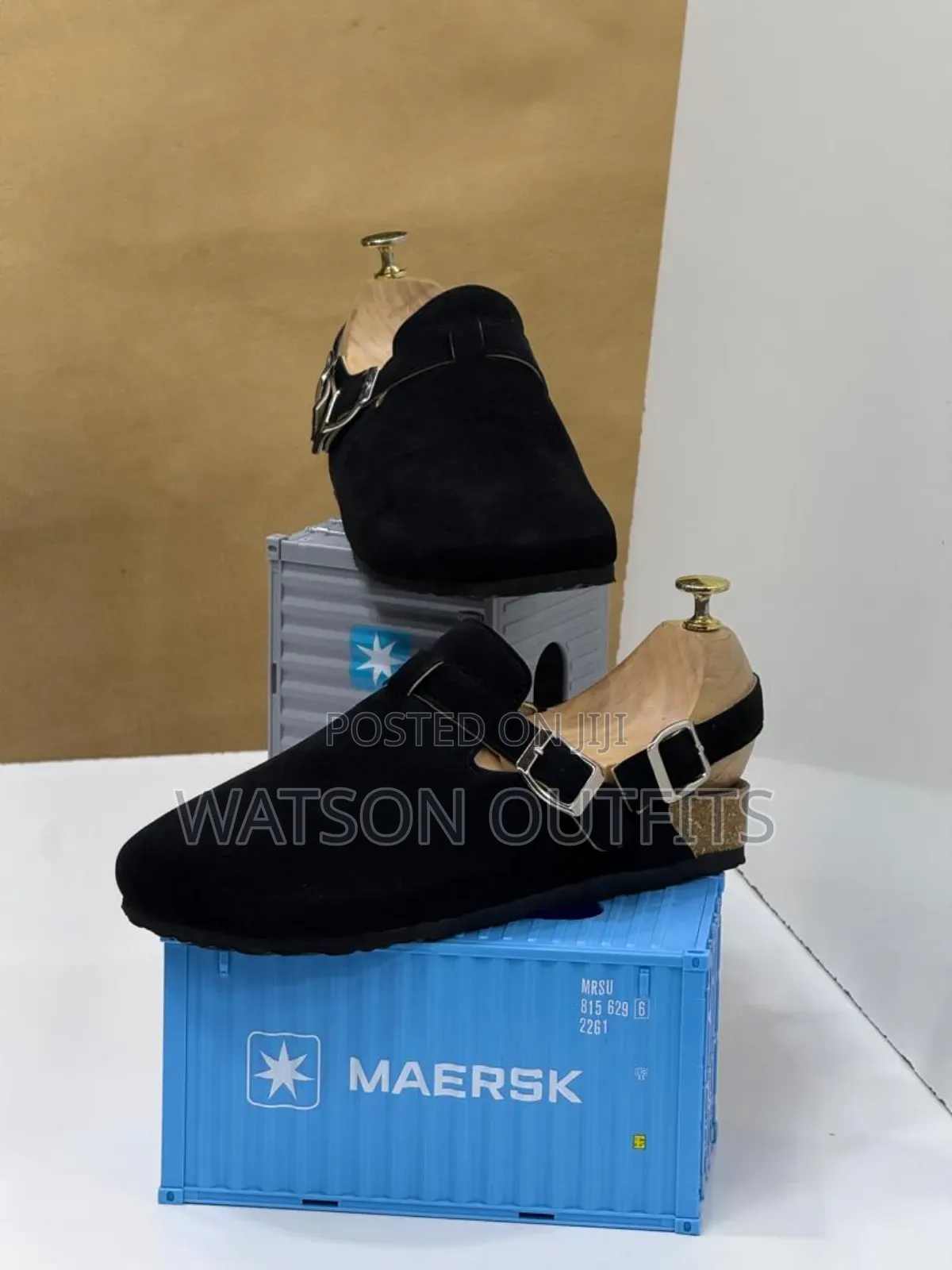 Men's Leather Sandal Shoes Almost Open