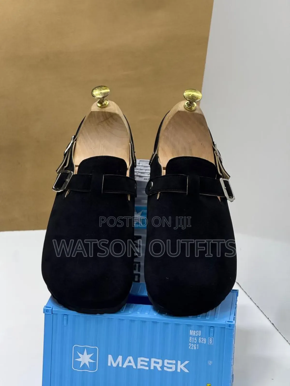 Men's Leather Sandal Shoes Almost Open