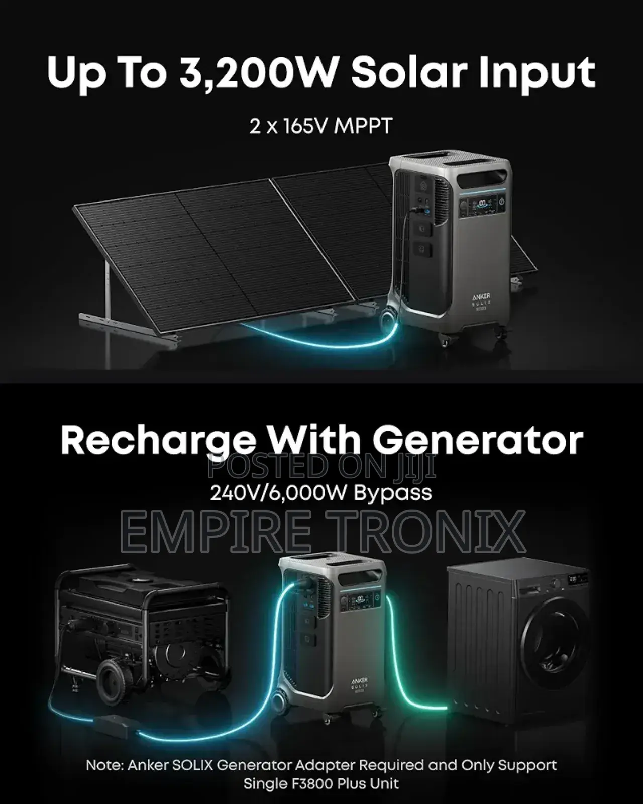 Anker Solix F3800 3840wh 6000w Power Station