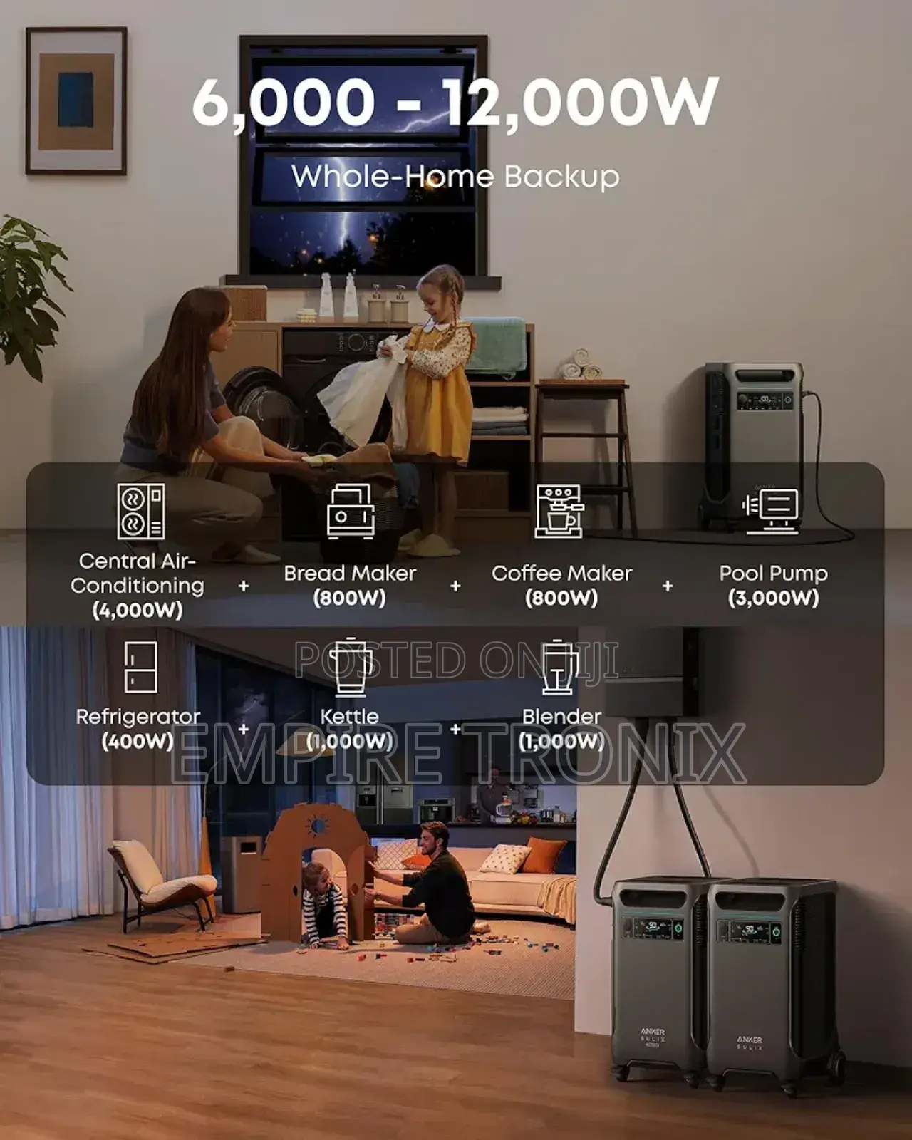 Anker Solix F3800 3840wh 6000w Power Station