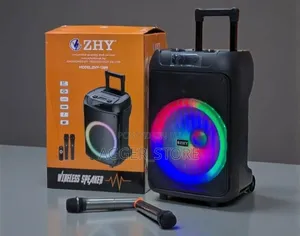 Zhy 1209 Speaker With 2 Mics With RGB Light