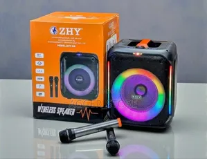 Zhy Speaker With 2mics With RGB Light