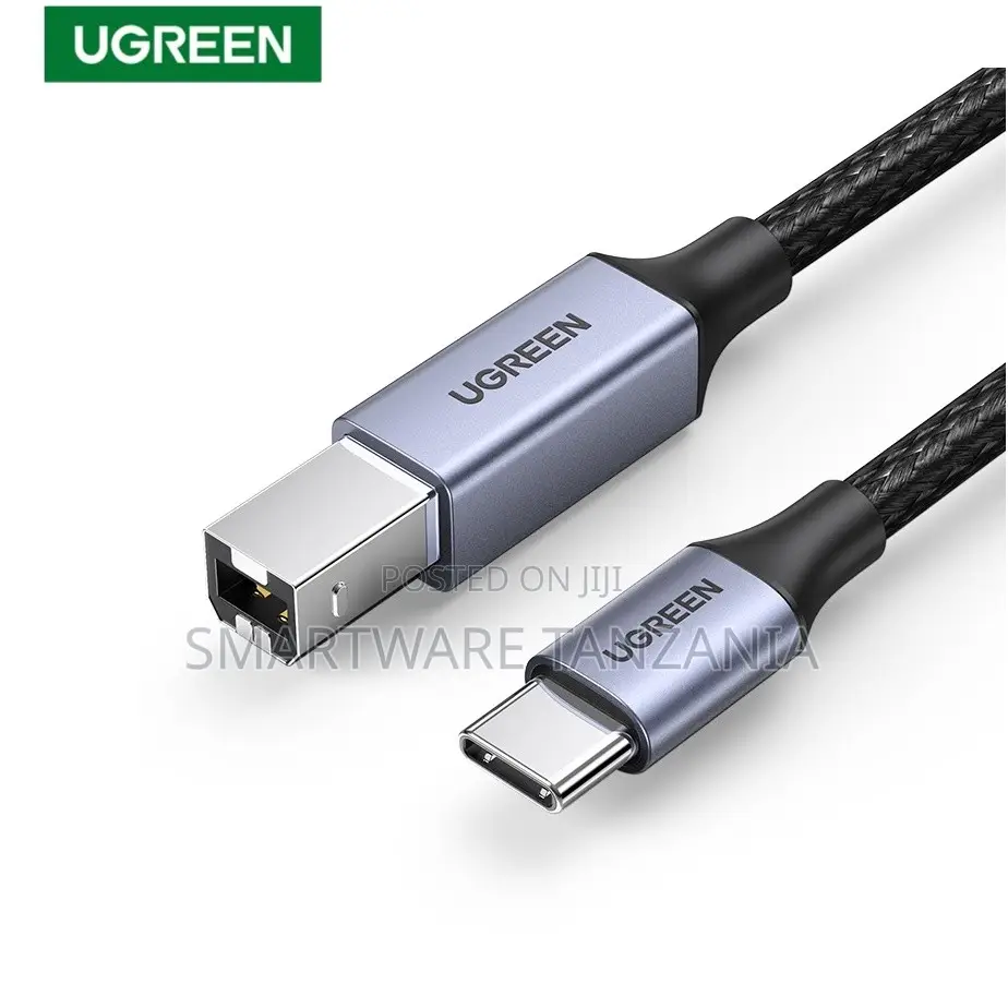 Ugreen Usb-B to Usb-C Printer Cable 3ft Type B 2.0 Braided for Epson