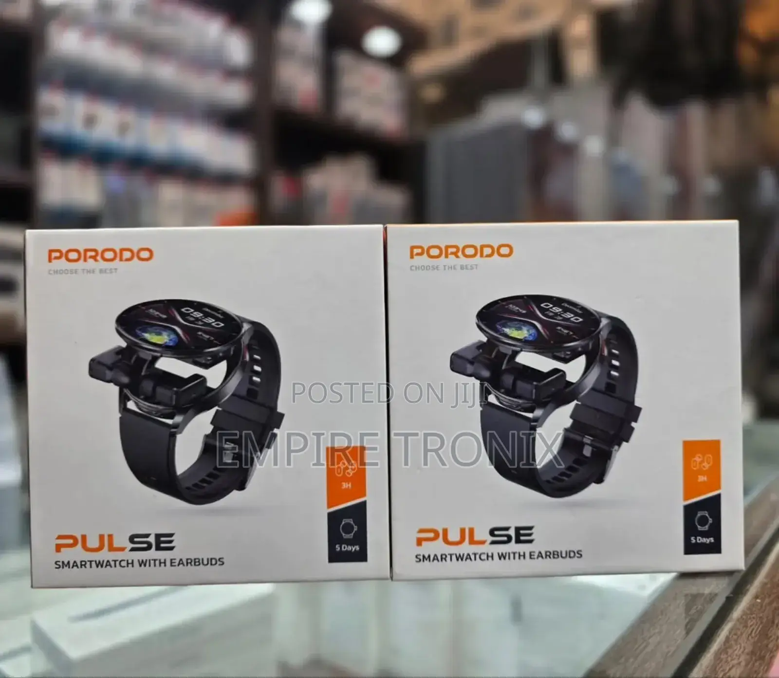 Porodo Pulse Smartwatch With Earbuds
