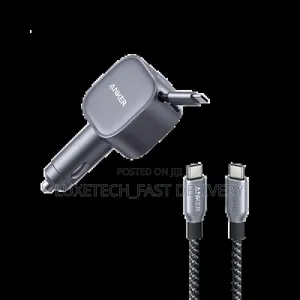 Anker Nano Car Charger (75w) With a Built-in Retractable Usb-C Cable