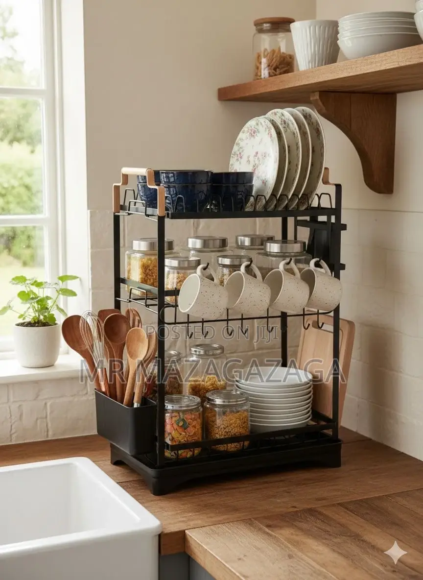 3-Tier Drying Rack Black