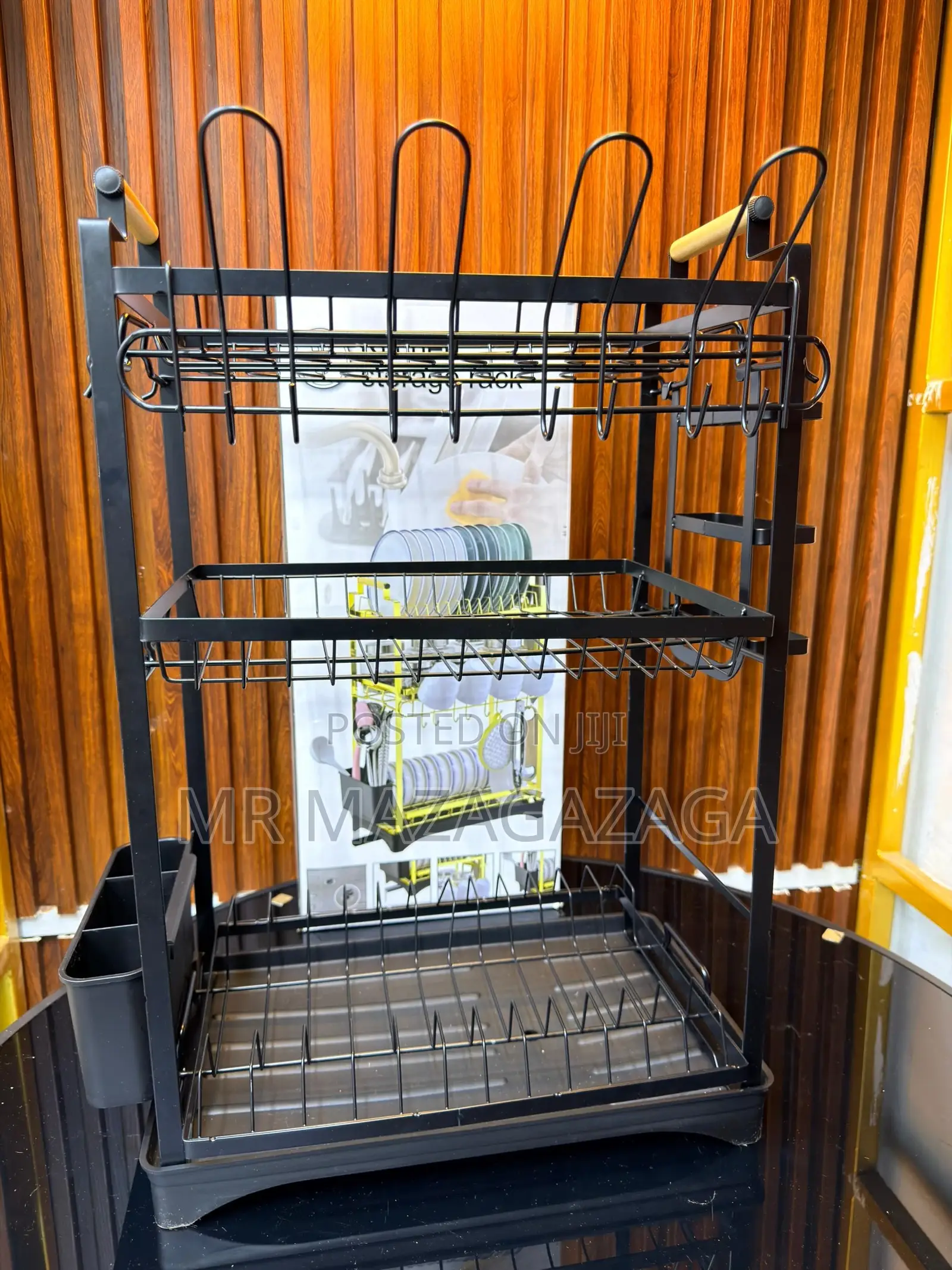 3-Tier Drying Rack Black
