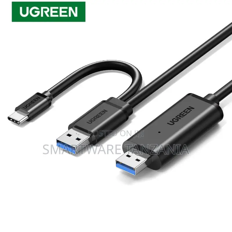 Ugreen Usb 3.0 Data Link Cable Km Switch 5gbps Type-a to C Cord 2m