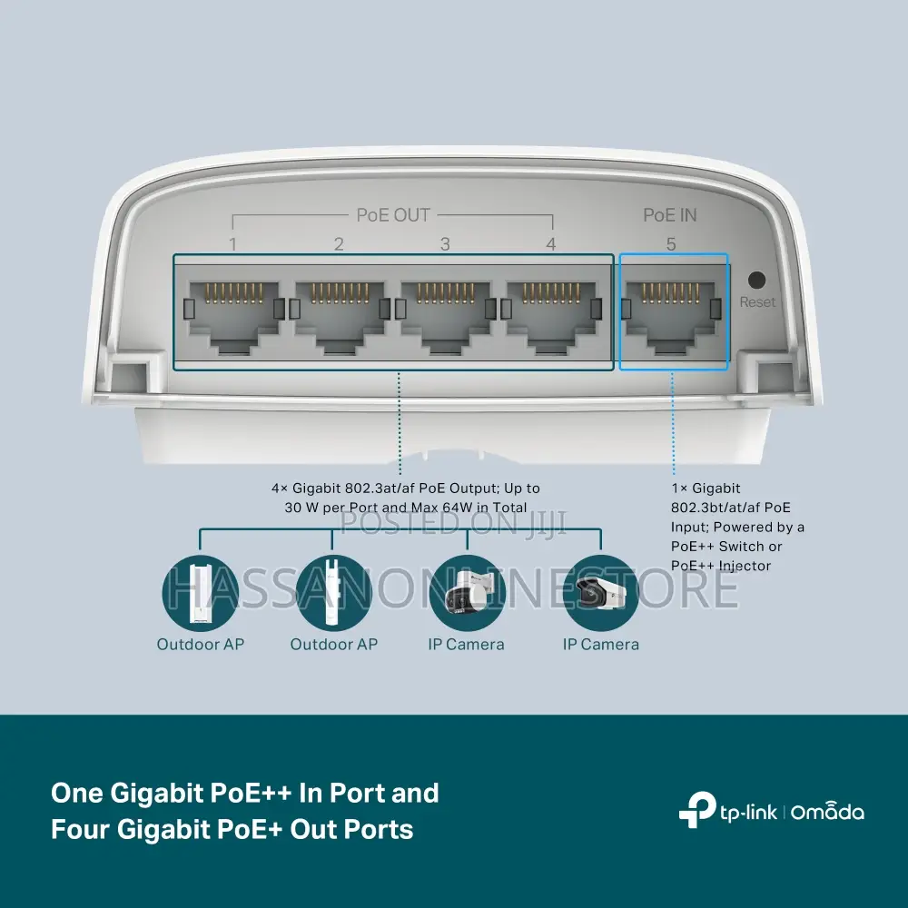 Tp-Link Sg2005p-Pd Omada 5-Port Gigabit Smart Switch