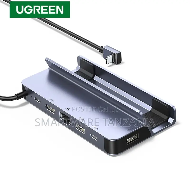 Ugreen Steam Deck Dock 6in1 Usb-C Hub Hdmi Ethernet 100w Charging