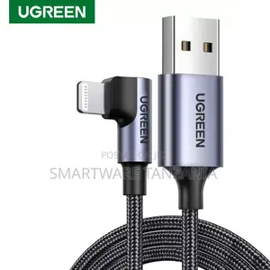 Ugreen Mfi Usb a to Ios 90 Degree Right Angle Charging Cable iPhone