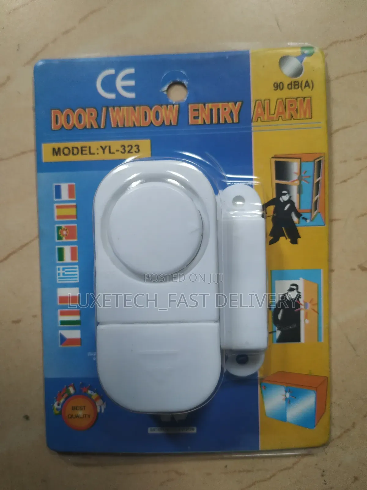 Door and Window Entry Alarms for Home Security - Battery Powered