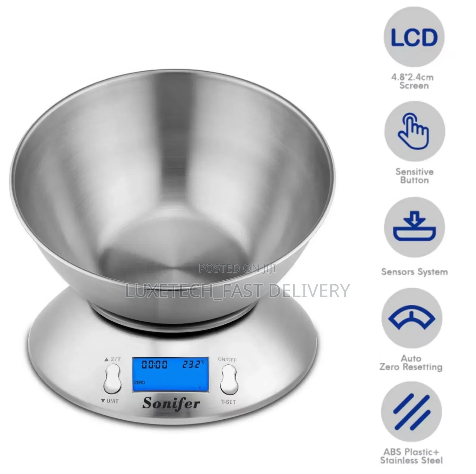 Sonifer Sf-1926 Digital Kitchen Scale Maximum Weighing Capacity 5kg/1g
