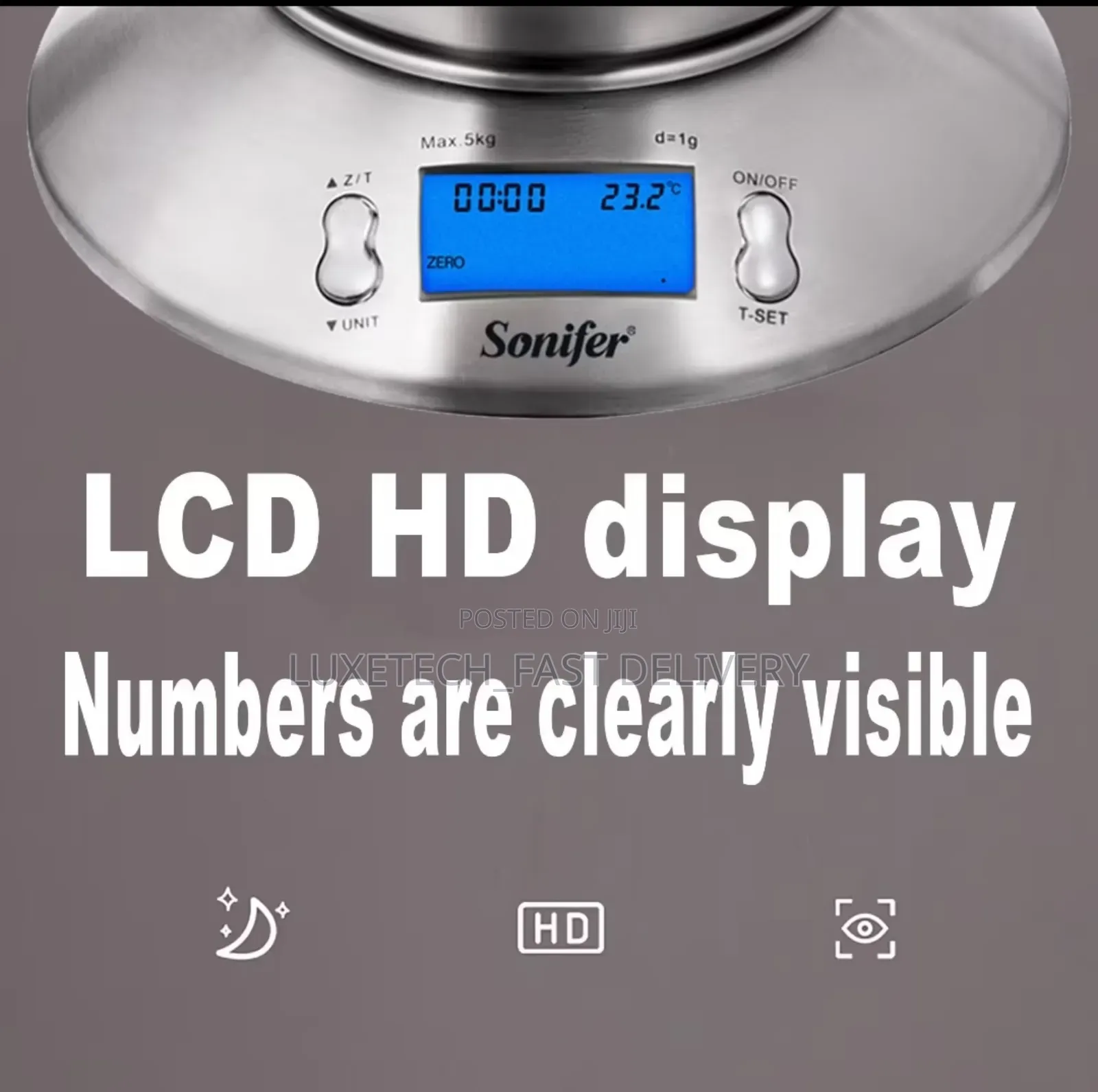 Sonifer Sf-1926 Digital Kitchen Scale Maximum Weighing Capacity 5kg/1g